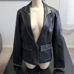 Margaret Godfrey Tailor Stitched Buttery Leather Sz 12